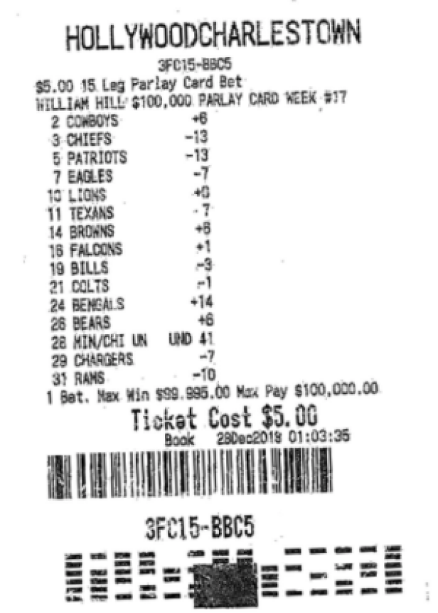 nfl parlay